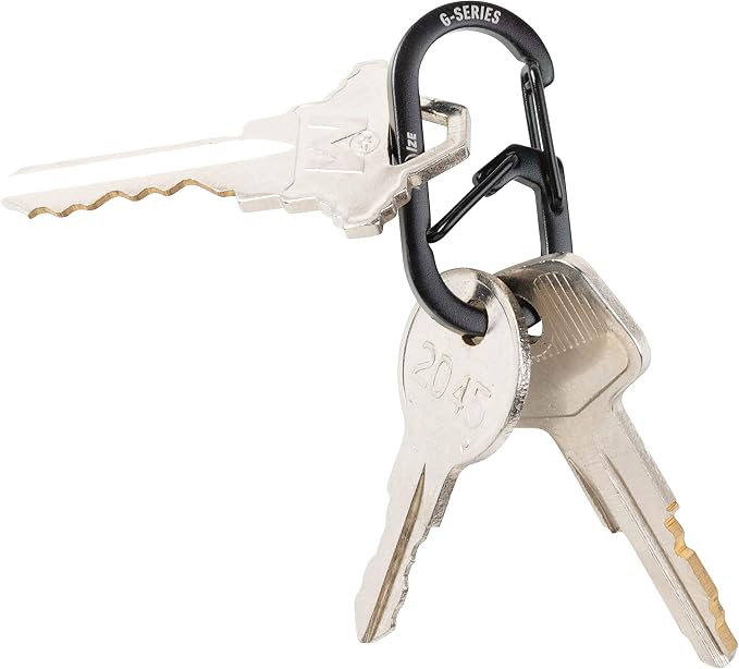 Nite IZE GS1-01-2R6 G-Series Dual Chamber Carabiner, Size #1 2-Pack - Image 4