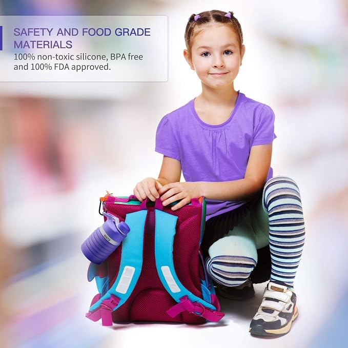ONTA Collapsible BPA Free Silicone Water Bottle, 20oz - Image 8