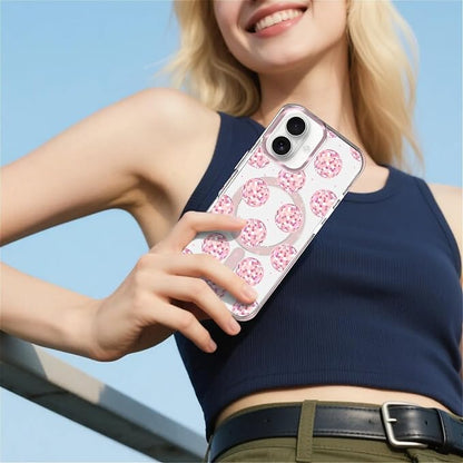 Case for iPhone 16, Disco Balls Pink Phone Case Design，for Women Girls Magnetic - Image 6