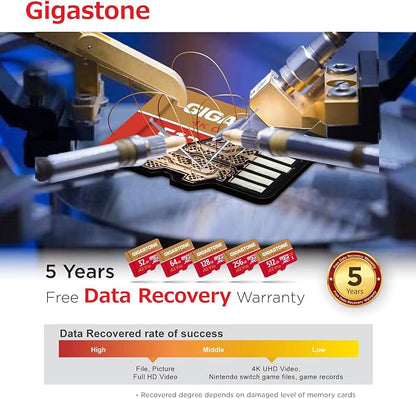 【5-Years Data Recovery】 GIGASTONE 128GB Micro SD Card, 4K Video Recording - Image 8
