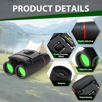 Binoculars for Adults and Kids, High Powered Portable & Compact Binoculars - Image 4