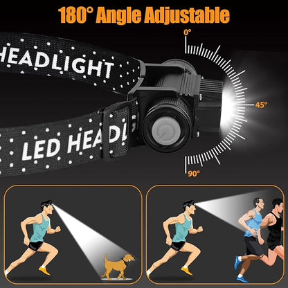 Headlamp Rechargeable 4 Pack, 1200 Lumen LED Head Lamp - Image 4