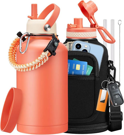 64 oz Water Bottles Insulated by VICKNIY
