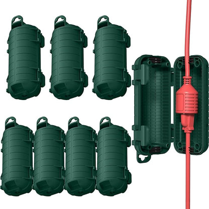 Extension Cord Cover Outdoor, 8 Pack IP54 Water-Resistant Power Cord Protector by CFMASTER