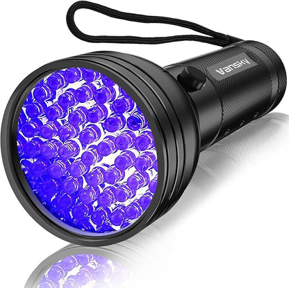 Vansky UV Flashlight Black Light, 51 LED Blacklight Pet Urine Detector by Vansky