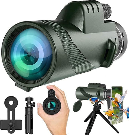 Monocular-Telescope 80x100 High Powered Monoculars High Definition by PhysioPhyx