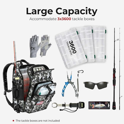 Piscifun Fishing Tackle Backpack - Image 5