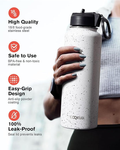 Coolflask Water Bottle 40 oz Insulated - Image 3