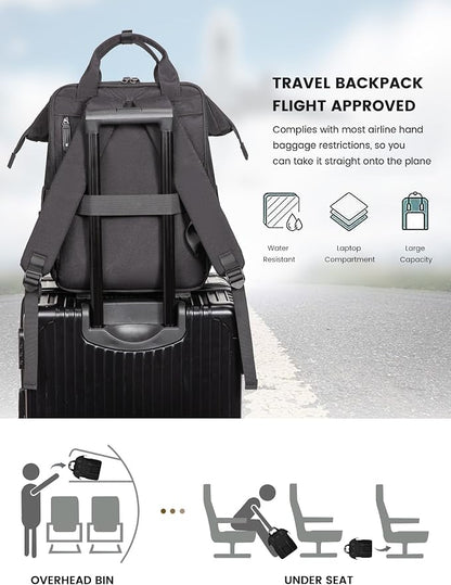 LOVEVOOK Laptop Backpack for Women, Work Backpack - Image 4