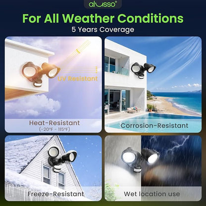 ALUSSO Motion Sensor Outdoor Lights, 30W 3500LM Flood Lights Outdoor 120V - Image 9