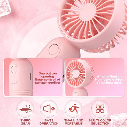 Rossesay 48 Pcs Mini Portable Fan Bulk Cute Handheld Lightweight Small Little - Image 5