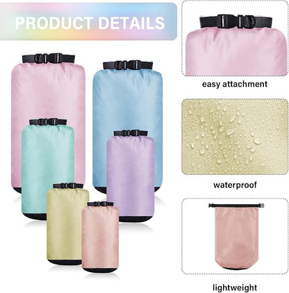 6 Pcs Waterproof Dry Bag Sack Lightweight Outdoor Dry Bags 35 L, 20 L, 15 L - Image 4