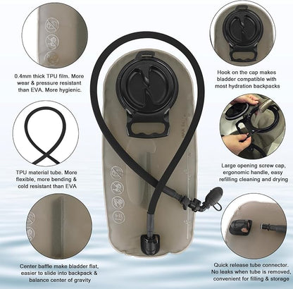 PETAC GEAR 1.5L / 3L Tactical Hydration Pack，Molle Carrier Pouch - Image 5