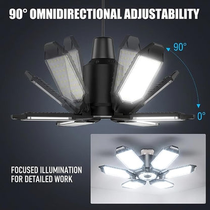 BRAINIAC 100W LED Garage Lights, 10000LM Super Bright Shop Lights - Image 3