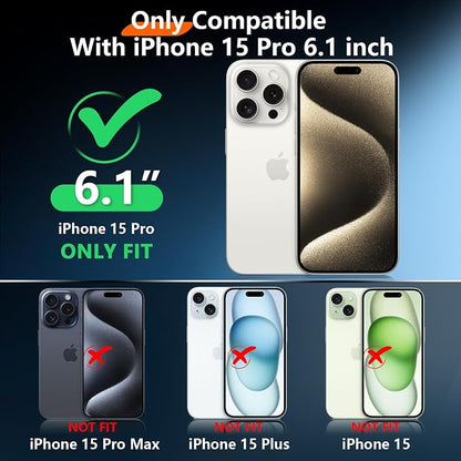 2025 New for iPhone 15 Pro Case Waterproof, Phone Case for iPhone 15 Pro 6.1" - Image 8
