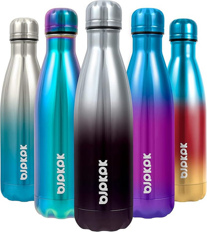 BJPKPK 17oz Insulated Stainless Steel Water Bottles, Sports Water Bottles Keep by BJPKPK