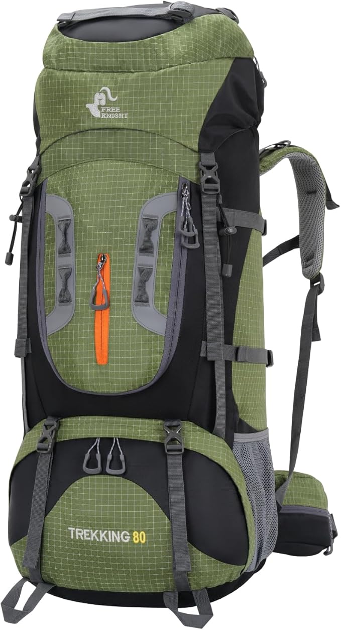 Bseash 80L Waterproof Hiking Camping Backpack by Bseash