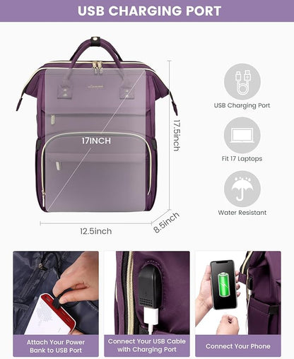 LOVEVOOK 17.3 Inch Laptop Backpack, Large Travel Backpack - Image 7