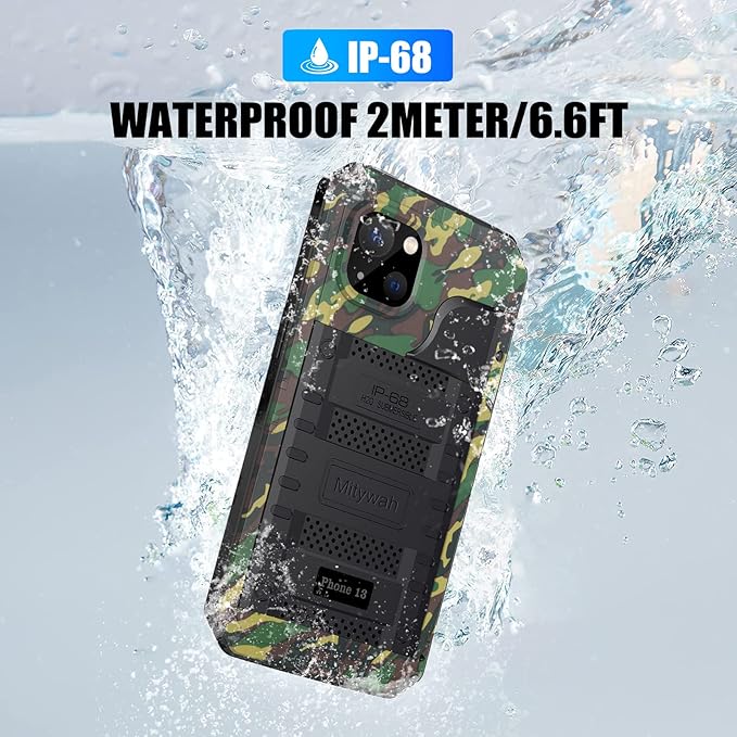 Mitywah Waterproof Case for iPhone 13, Heavy Duty Military Grade Protection - Image 4