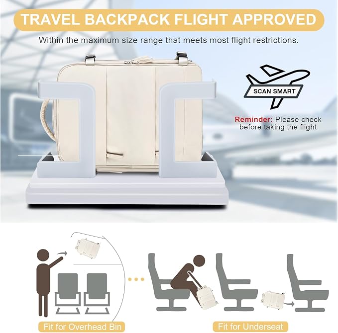coofay Large Travel Backpack Carry on Flight Approved Mochila De Viaje Personal - Image 2