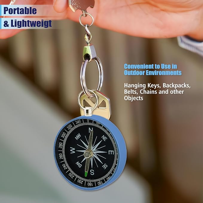 Pocket Compass, 2 Pieces Mini Compass - Image 5