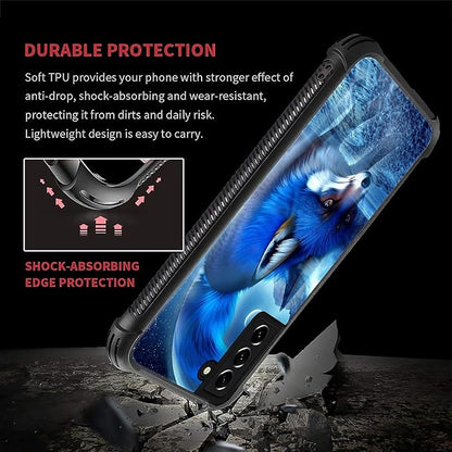for Samsung Galaxy S22 Plus Case, Snowy Mountain Fox Lake Pattern Graphic - Image 6