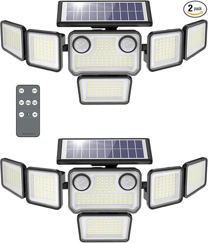 Solar Lights Outdoor, 6000LM 310 LEDs Dual Motion Sensor Solar Flood Lights 6 by omibeeSolarlightsoutdoor