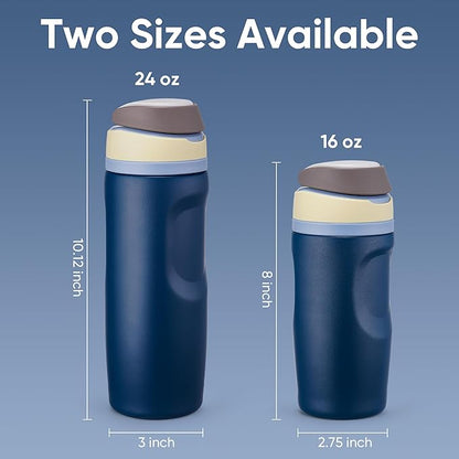 Fijinhom 16 oz Insulated Water Bottle, Stainless Steel Sports Water Bottle - Image 4