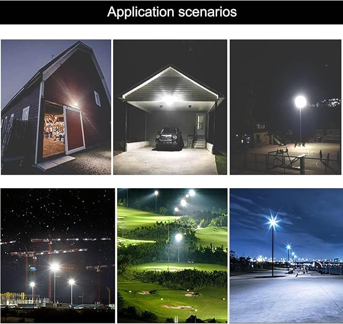 4Pack LED Flood Light Outdoor, 50W LED Work Light 5500lmwith 6FT US Plug - Image 7