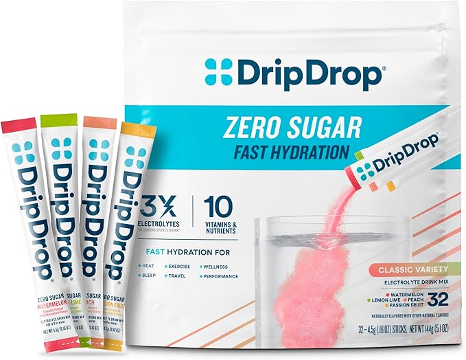 DripDrop Sugar Free Hydration Packets by DripDrop