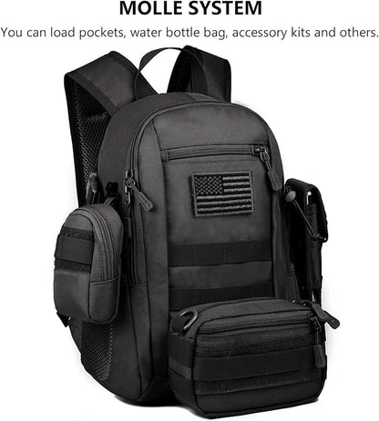 ArcEnCiel 10L/20L Mini X-Small Tactical Backpack MOLLE Daypack Gear Pack - Image 8