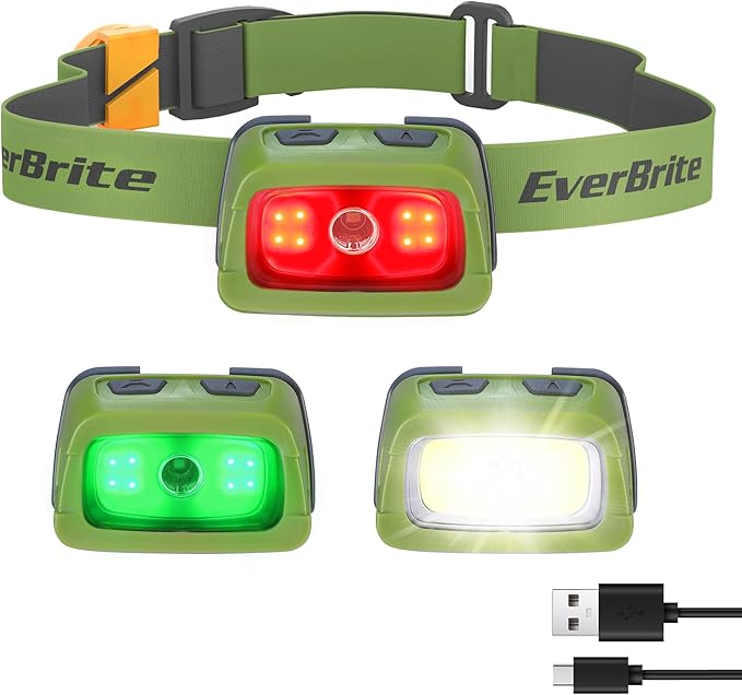 EverBrite Rechargeable Headlamp, 350 Lumens Headlamp by EverBrite