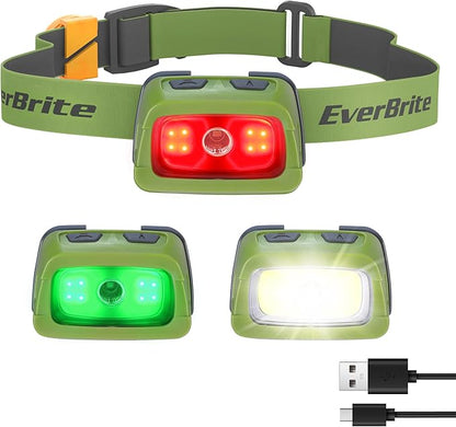 EverBrite Rechargeable Headlamp, 350 Lumens Headlamp by EverBrite