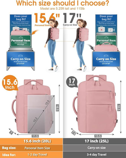 Capolo Travel Backpack for Women Men Waterproof Laptop Backpack Airlines - Image 5