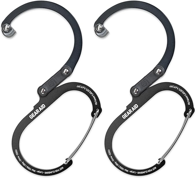 GEAR AID HEROCLIP 360° Swivel Carabiner Gear Clip and Hook by GEARAID