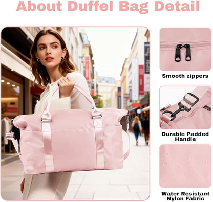 Weekender Duffel Bags for Women， Travel Totes Bag for Airplane Essentials - Image 6