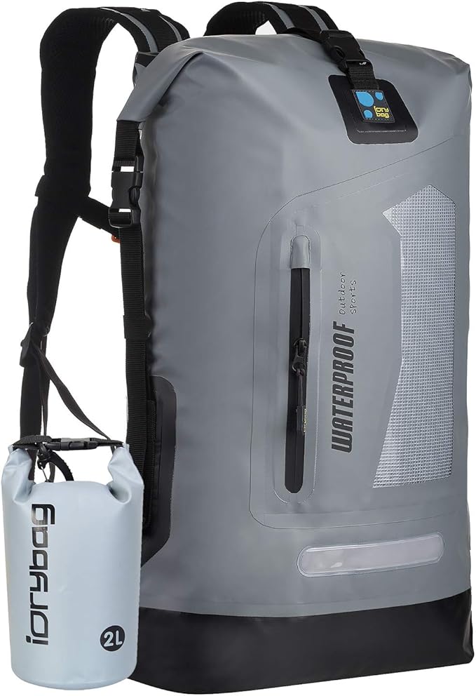 IDRYBAG Waterproof Backpack for Men 20L/30L/40L, Floating Dry Bag Kayak by iDrybag+