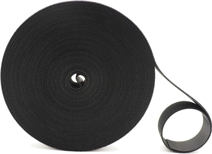 Hook and Loop Roll, 50ft x 3/4inch Cut to Length Straps, Fastening Cable Ties by Cangder