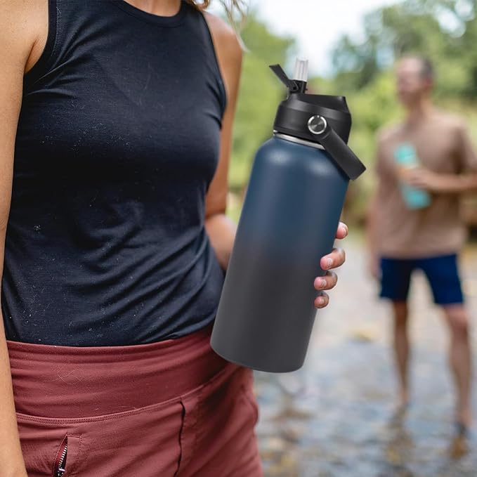 Fijinhom 32oz Insulated Stainless Steel Water Bottle, Wide Mouth Double Wall - Image 6
