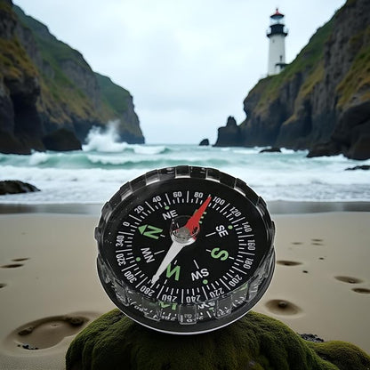 Black Waterproof Pocket Watch Compasses Navigation Compasses Professional Clear - Image 6