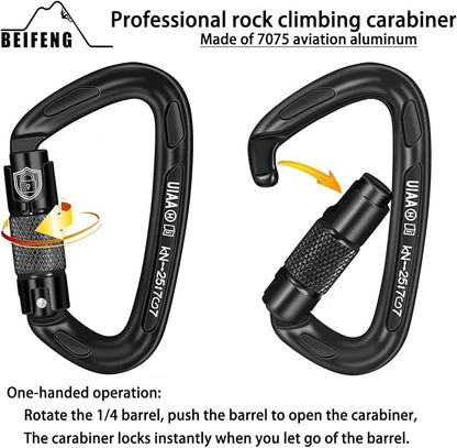 BEIFENG 25KN Auto Locking Carabiner - Image 3