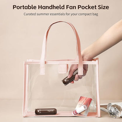 Mini Handheld Fan, USB Rechargeable 3 IN 1 Personal Cooler Fans - Image 2