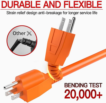 Skrizcable 16/3 50 FT Outdoor Extension Cord Waterproof, Weatherproof & Flame - Image 4