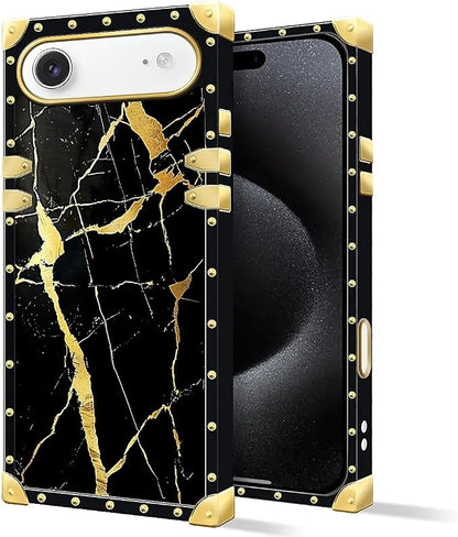 for iPhone 17 Air Case Luxury Golden Decoration - Image 2