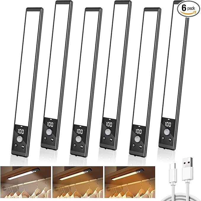 Mpotmiy 6 Pack 10" Under Cabinet Lights by Mpotmiy