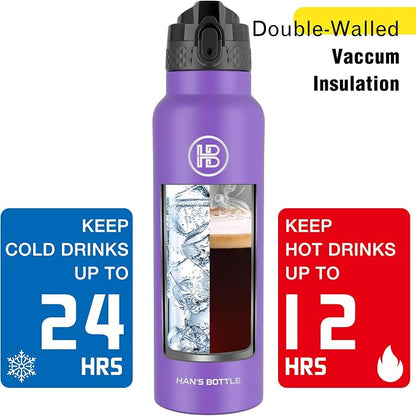 Han's Bottle Sports Water Bottle - 24 Oz - Image 6