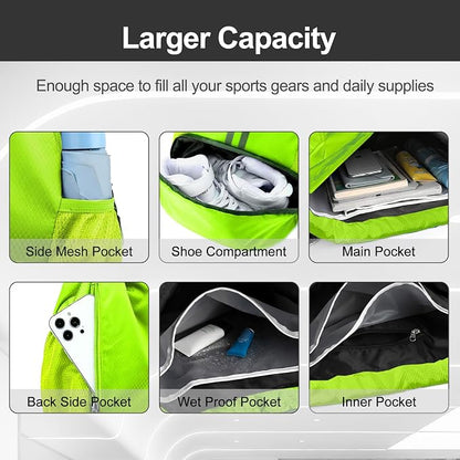 Hoedia Sports Drawstring Backpack - Image 4