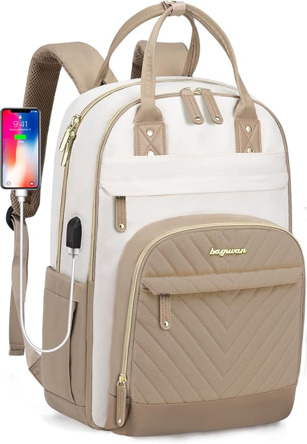 Backpack for Women Laptop Bag: Work Travel Backpacks Fits 17 inch Computer by BAGSWAN