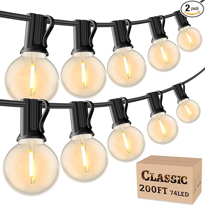 RTTY 200 FT Outdoor String Lights Patio Light by RTTY