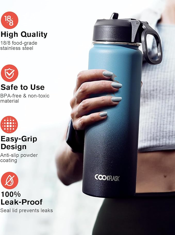 Coolflask Water Bottle 20 oz Insulated - Image 3